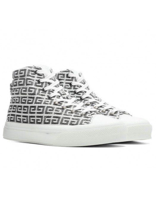 Sneakers Givenchy, GIVENCHY CITY HIGH TOP SNEAKER - BLACK/WHITE - BH005LH0VC004