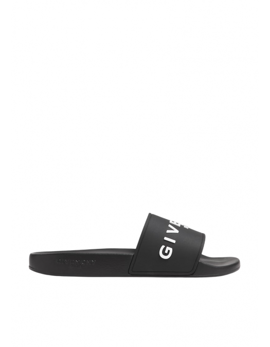 PAPUCI GIVENCHY, White Logo Print, Black - BH301TH1DB001 PAPUCI GIVENCHY, White Logo Print, Black - BH301TH1DB001