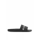 PAPUCI GIVENCHY, White Logo Print, Black - BH301TH1DB001