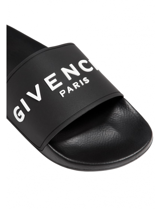 PAPUCI GIVENCHY, White Logo Print, Black - BH301TH1DB001 PAPUCI GIVENCHY, White Logo Print, Black - BH301TH1DB001