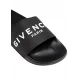 PAPUCI GIVENCHY, White Logo Print, Black - BH301TH1DB001