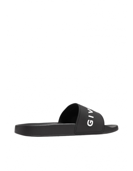 PAPUCI GIVENCHY, White Logo Print, Black - BH301TH1DB001 PAPUCI GIVENCHY, White Logo Print, Black - BH301TH1DB001