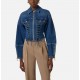 Jacheta ELISABETTA FRANCHI, Denim jacket with crossover laces - BJ43D61E2139