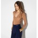 Body ELISABETTA FRANCHI, Knit bodysuit with openwork embroideries - BK02B66E2FK4