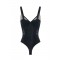 Top ELISABETTA FRANCHI, Bodysuit in knit and lace fabric