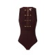 Top ELISABETTA FRANCHI, Knit top with jewel cufflinks, Merlot - BK77S57E3EA4 Top ELISABETTA FRANCHI, Knit top with jewel cufflinks, Merlot - BK77S57E3EA4