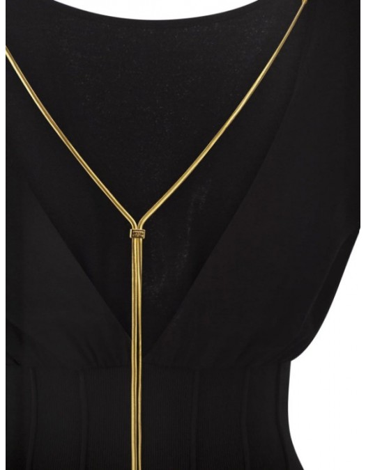 Top ELISABETTA FRANCHI, Crewneck Knit Bodysuit - BK78T62E2110