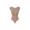 Top ELISABETTA FRANCHI, Crewneck Knit Bodysuit, Beige