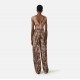 Top ELISABETTA FRANCHI, Crewneck Knit Bodysuit, Beige - BK78T62E2229