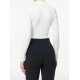 Bluza ELISABETTA FRANCHI, Micro-braided knit bodysuit, Alb - BK82B61E2360