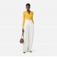 Bluza ELISABETTA FRANCHI, Micro-braided knit bodysuit, Galben - BK82B61E2EV4