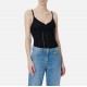 Top ELISABETTA FRANCHI, Knit openwork bodysuit, Negru - BK85B62E2110