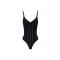 Top ELISABETTA FRANCHI, Knit openwork bodysuit, Negru