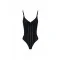 Top ELISABETTA FRANCHI, Knit openwork bodysuit, Negru