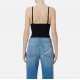 Top ELISABETTA FRANCHI, Knit openwork bodysuit, Negru - BK85B62E2110