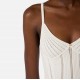 Top ELISABETTA FRANCHI, Knit openwork bodysuit, Alb - BK85B62E2360