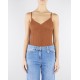 Top ELISABETTA FRANCHI, Knit openwork bodysuit, Maro - BK85B62E2600