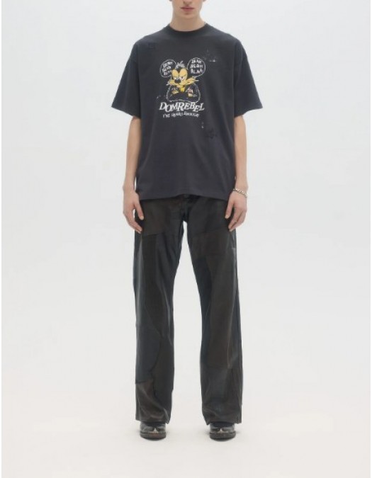 Tricou DOMREBEL , BLABLA - T-SHIRT OLD BLACK - BLABLATSHIRTOLDBLACK