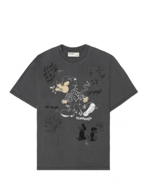 Tricou DOMREBEL , BLABLA - T-SHIRT OLD BLACK - BLABLATSHIRTOLDBLACK