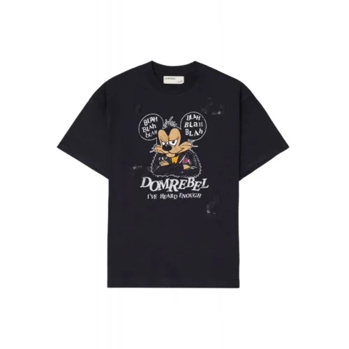 Tricou DOMREBEL , BLABLA - T-SHIRT OLD BLACK
