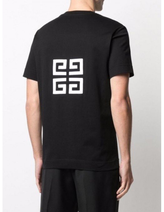 Tricou Givenchy, Logo Alb, Oversized, Bumbac - BM71543Y6B001