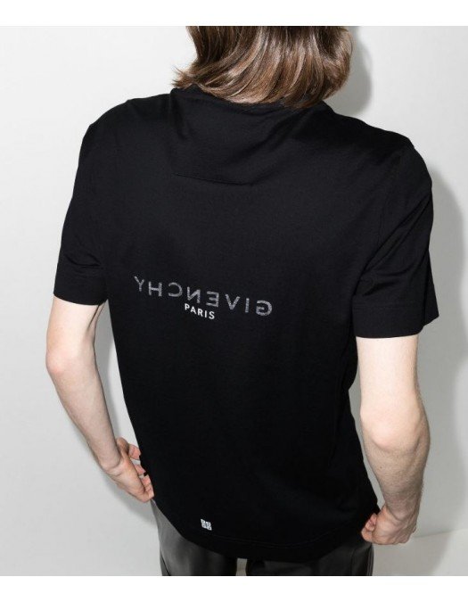 Tricou Givenchy, Reverse Logo, Negru - BM71653Y6B001