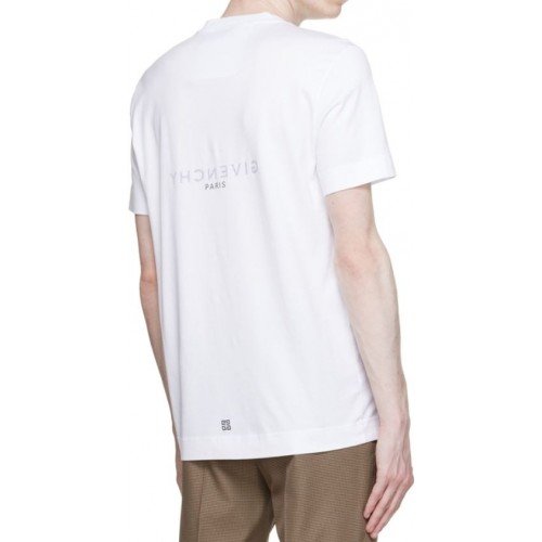 Tricou Givenchy, Reverse Logo, Alb