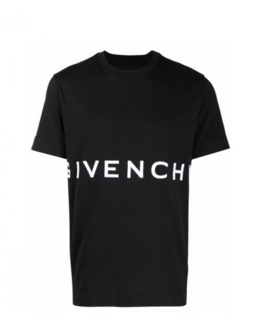 Tricou Givenchy, Logo Alb, Slim Fit - BM716B3Y6B001