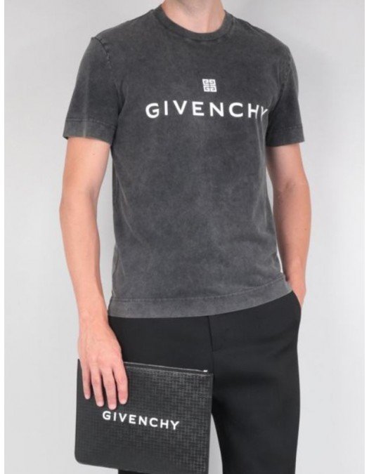 Tricou Givenchy, Logo Brand, Black Light - BM716G3Y7N020