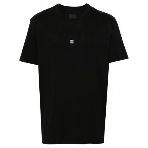 Tricou Givenchy, 4G Embroidered, Cotton, Black