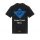 Tricou Givenchy, Global Peace, Logo Brand, Negru - BM716R3Y97001