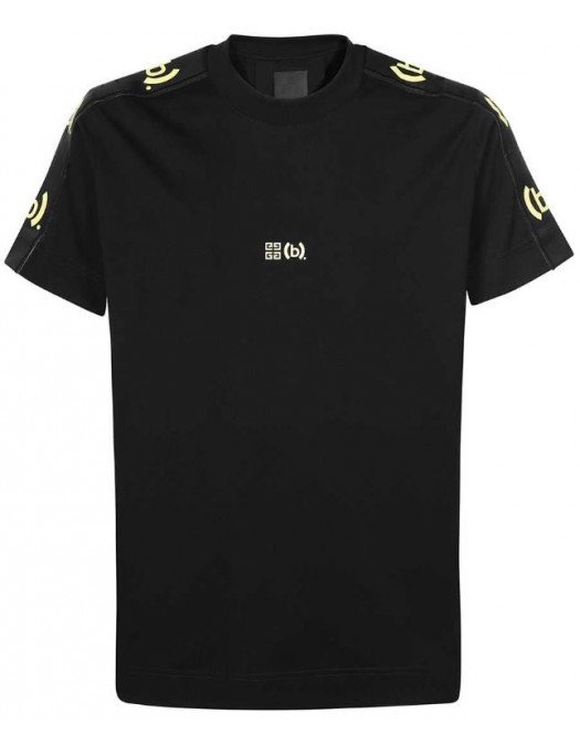 Tricou Givenchy, Logo Brand, Black Classic Fit - BM716R3Y9B001
