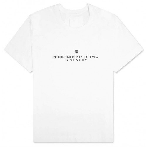 Tricou Givenchy, Front Logo Nineteen Fifty Two, Alb