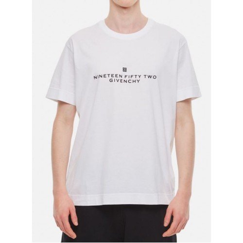 Tricou Givenchy, Front Logo Nineteen Fifty Two, Alb