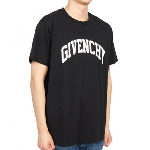 Tricou Givenchy, Front Logo Brand, Negru