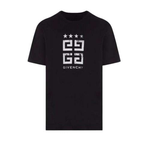 Tricou Givenchy, Logo Brand Stars, Black  Tricou Givenchy, Logo Brand Stars, Black