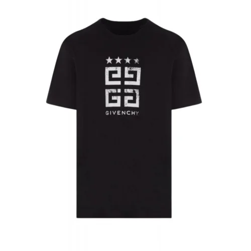 Tricou Givenchy, Insertie Labirinth Brand, Black - BM716G3YAC001