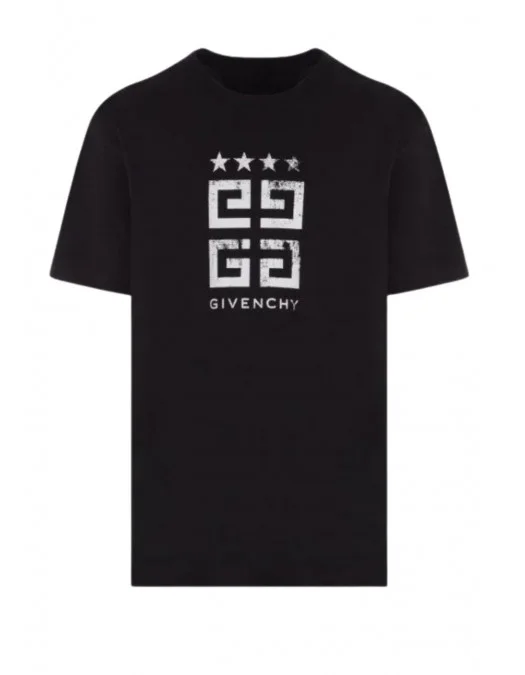 f*y様 GIVENCHY starlongsleevepolo by Ricc Tricou Givenchy, Logo Brand Stars, Black - BM716R3YEL001