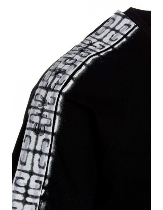 Tricou Givenchy, Graffiti effect Logo, Negru - BM718H3Y6B001