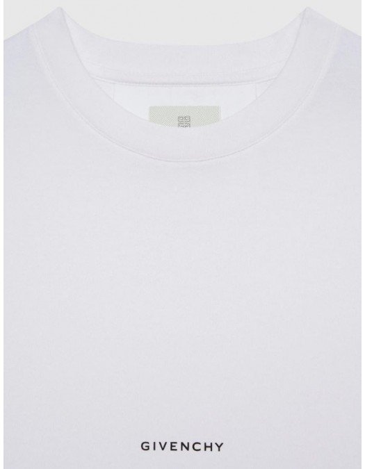 Tricou Givenchy, Little Logo, Alb - BM71F83Y6B100