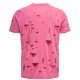 Tricou Givenchy, Distroyed Tshirt, Roz - BM71GL3Y9V670