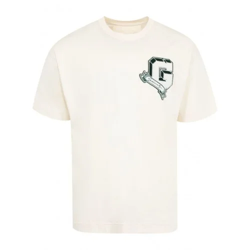 Tricou Givenchy, Black Logo Appliqué, White