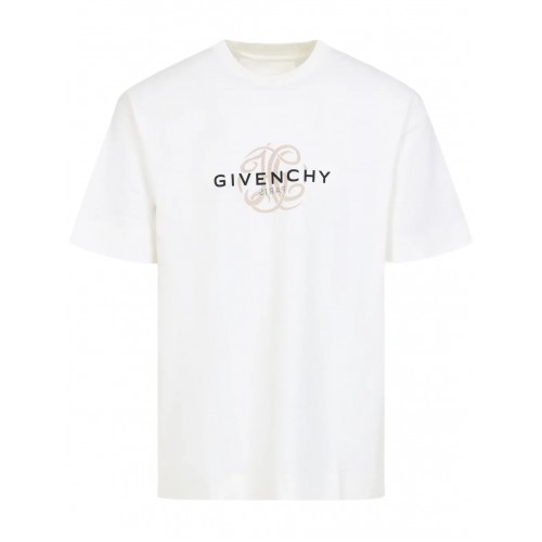Tricou Givenchy, Logo Print, Classic, White Tricou Givenchy, Logo Print, Classic, White