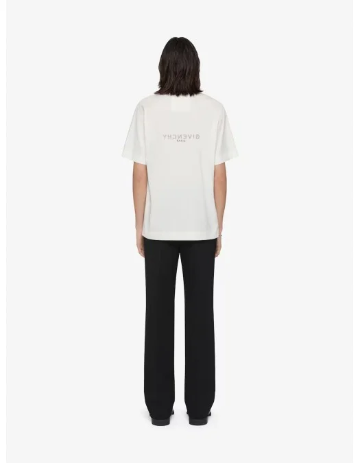 Tricou Givenchy, Logo Print, Classic, White - BM71MG3YQJ130 Tricou Givenchy, Logo Print, Classic, White - BM71MG3YQJ130