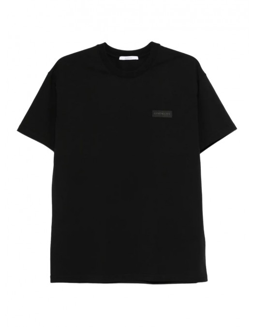Tricou Givenchy, Small Logo Patch, Simple, Black - BM71NK3YRP001 Tricou Givenchy, Small Logo Patch, Simple, Black - BM71NK3YRP001