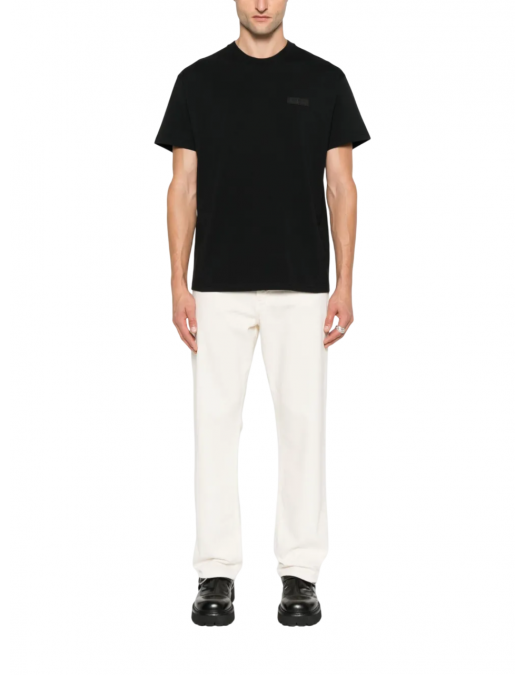 Tricou Givenchy, Small Logo Patch, Simple, Black - BM71NK3YRP001 Tricou Givenchy, Small Logo Patch, Simple, Black - BM71NK3YRP001