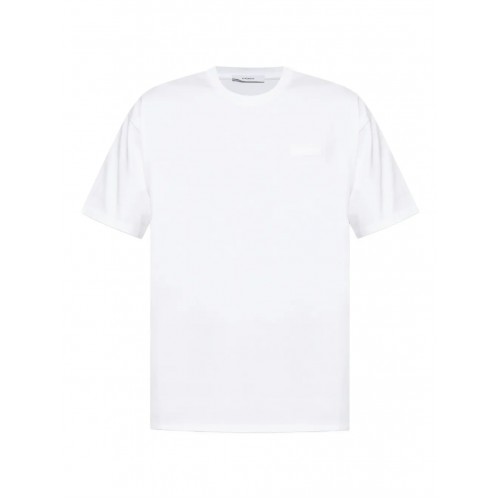 Tricou Givenchy, Small Logo Patch, Simple, White Tricou Givenchy, Small Logo Patch, Simple, White