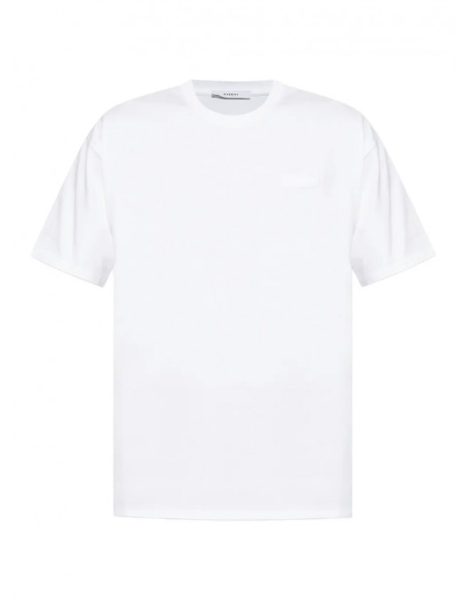 Tricou Givenchy, Small Logo Patch, Simple, White - BM71NK3YRP100 Tricou Givenchy, Small Logo Patch, Simple, White - BM71NK3YRP100