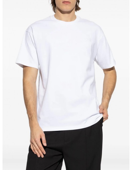 Tricou Givenchy, Small Logo Patch, Simple, White - BM71NK3YSJ100