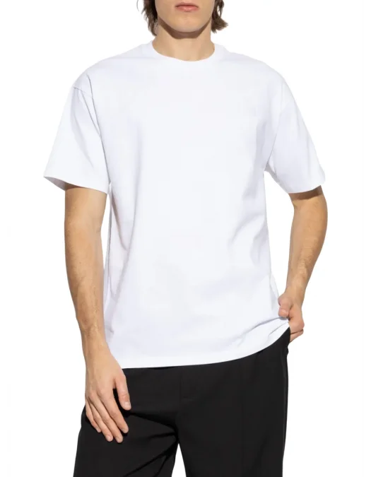 Tricou Givenchy, Small Logo Patch, Simple, White - BM71NK3YRP100 Tricou Givenchy, Small Logo Patch, Simple, White - BM71NK3YRP100
